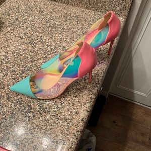 Beautiful iridescent high heels
